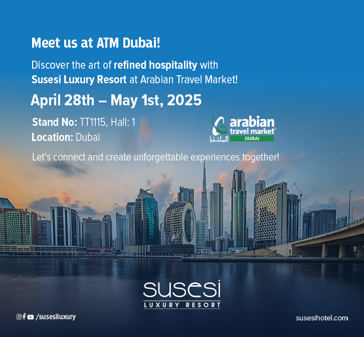 Susesi Luxury Resort Atm Dubai Fuar Pop Up Card